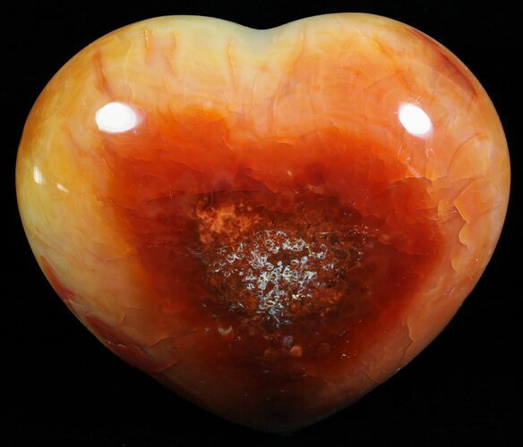 Colorful Carnelian Agate Heart #59512